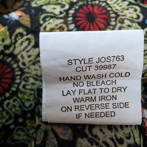 Fig and Flower Women's M Boho‎ Floral Blouse Multicolor 3/4 Sleeve Art to Wear - Picture 8 of 12